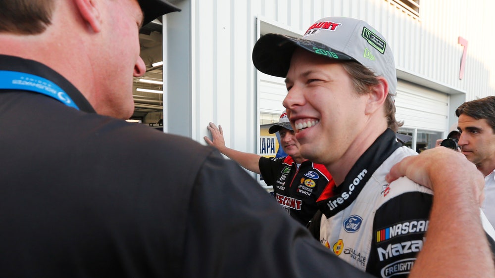 The Latest: Truex wins again, leads 1-2-3-4 finish for Gibbs