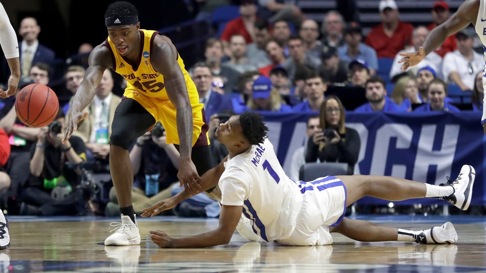 Looking dangerous, No. 6 seed Buffalo breezes past ASU