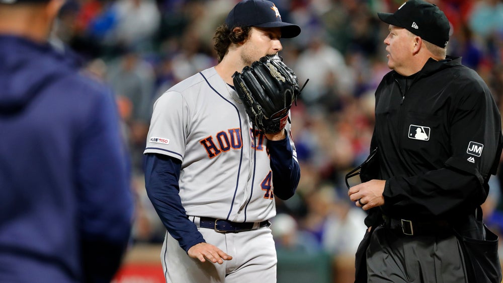 Minor victory for Rangers in 4-0 win over frustrated Astros