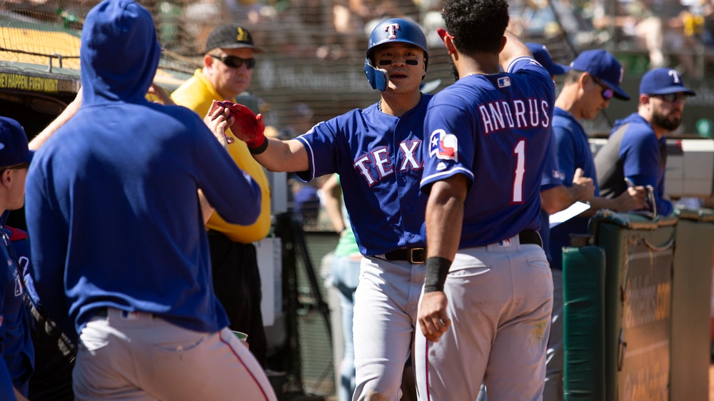 Rangers hit 5 HRs to halt A's surge in 8-3 win