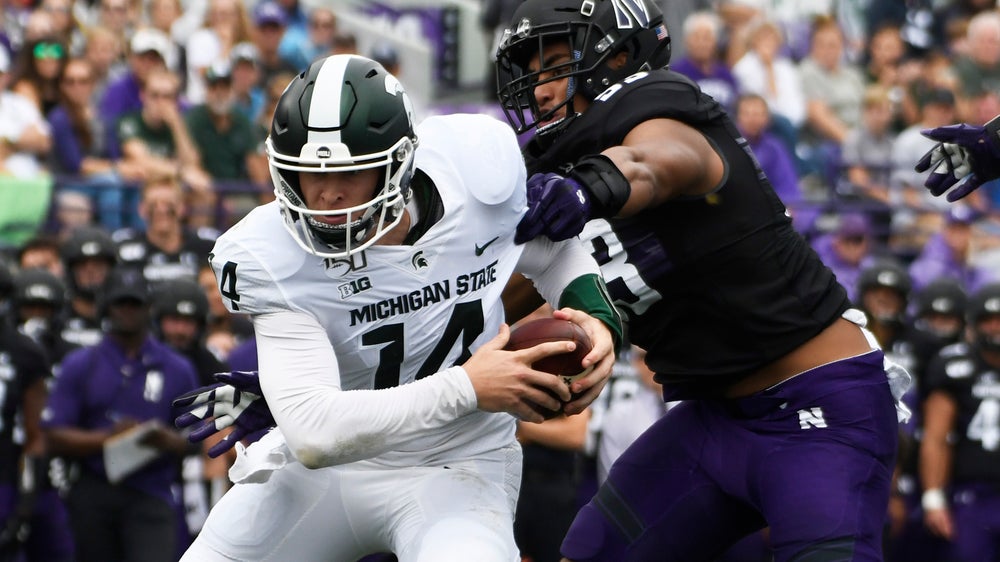Lewerke's 3 TDs lead Michigan State over Northwestern 31-10