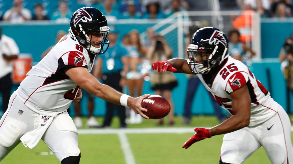 Rosen throws for 191 yards to help Miami beat Atlanta 34-27