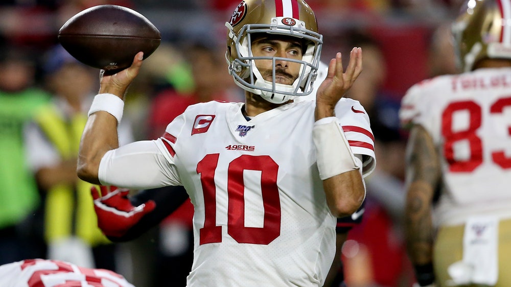Garoppolo throws 4 TD passes, 49ers beat Cardinals 28-25