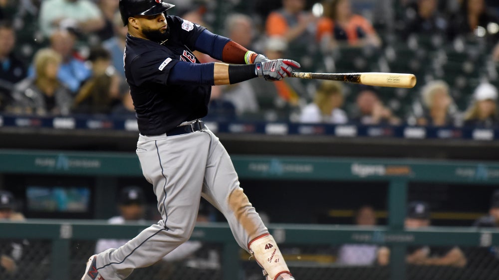 Bauers hits for the cycle, leads Indians past Tigers 13-4