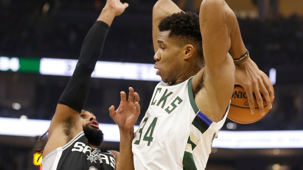 Antetokounmpo scores 34, Bucks top Spurs 135-129