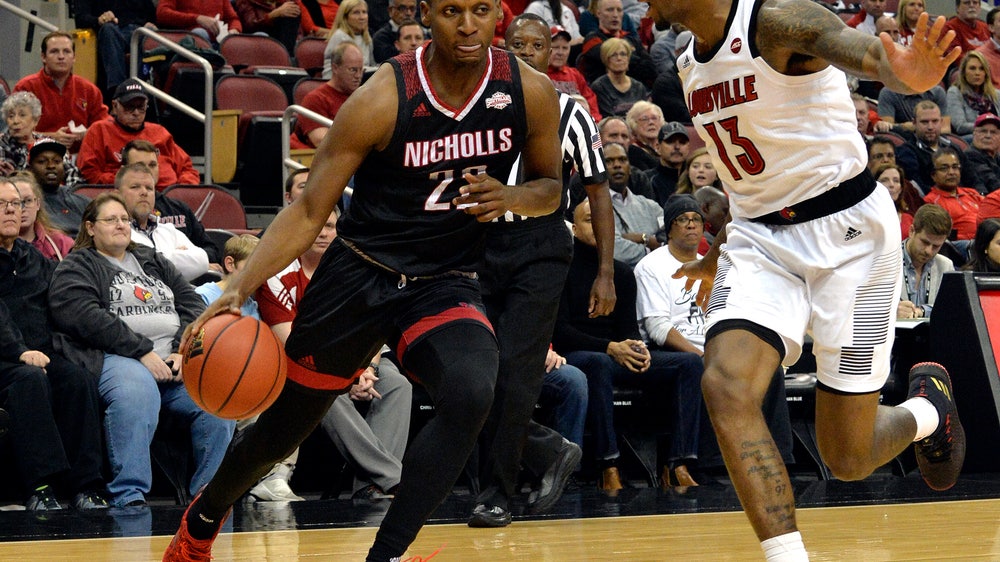 Louisville escapes Nicholls State 85-72 in Mack’s debut