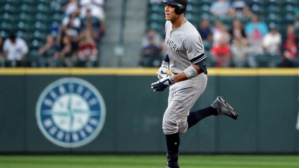 Judge hits 100th HR, Tanaka dominant as Yanks top M's 7-0