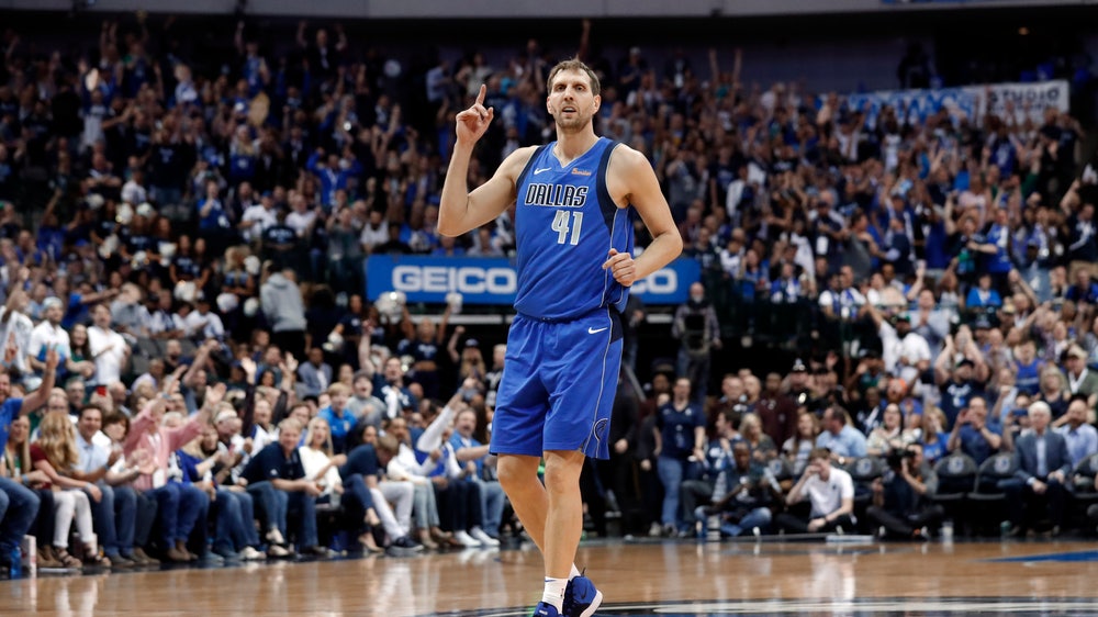 Nowitzki says goodbye at home, set to visit Spurs in finale