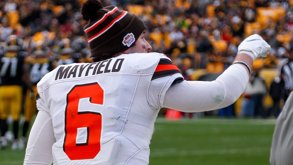 Browns QB Mayfield OK after hurting hand in loss to Steelers