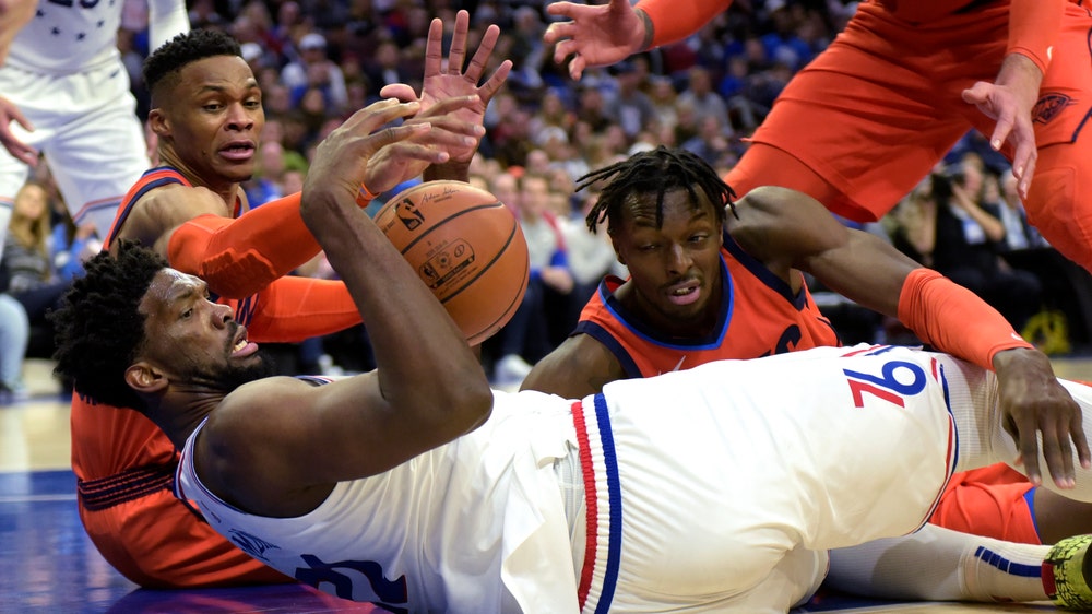 Paul George has late 4-point play, Thunder edge 76ers
