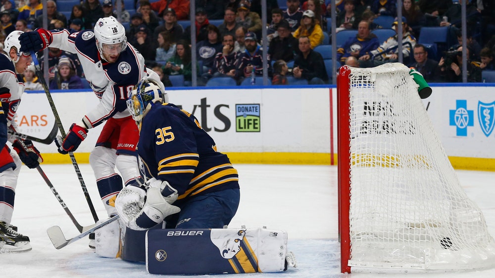 Bobrovsky stops 38 shots, Blue Jackets top Sabres 4-0