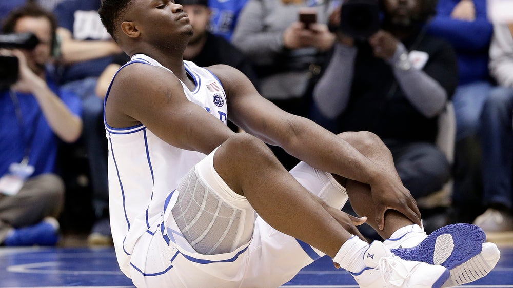 Duke’s Zion Williamson day to day with mild knee sprain