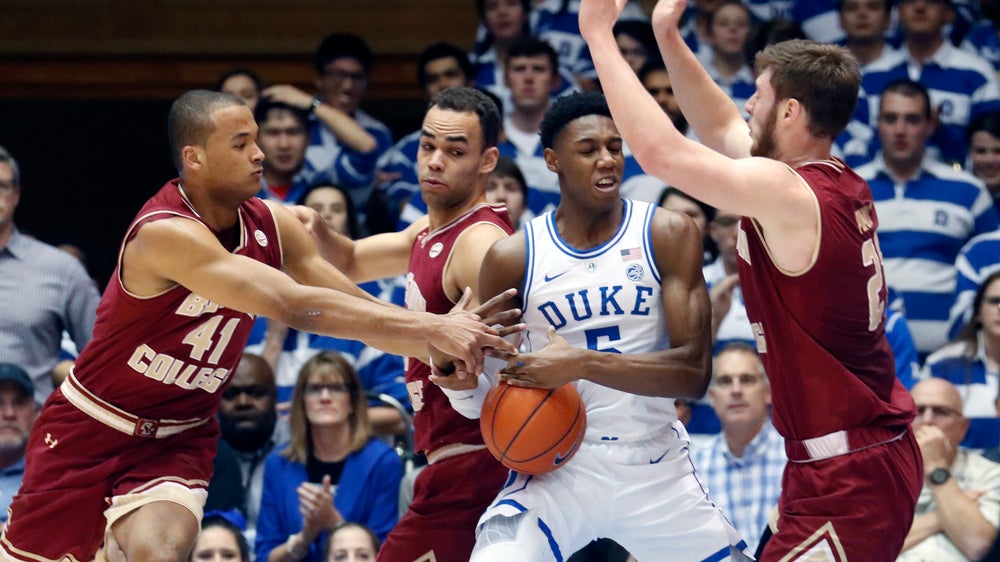 Reddish scores 24, No. 2 Duke pulls away to beat BC 80-55