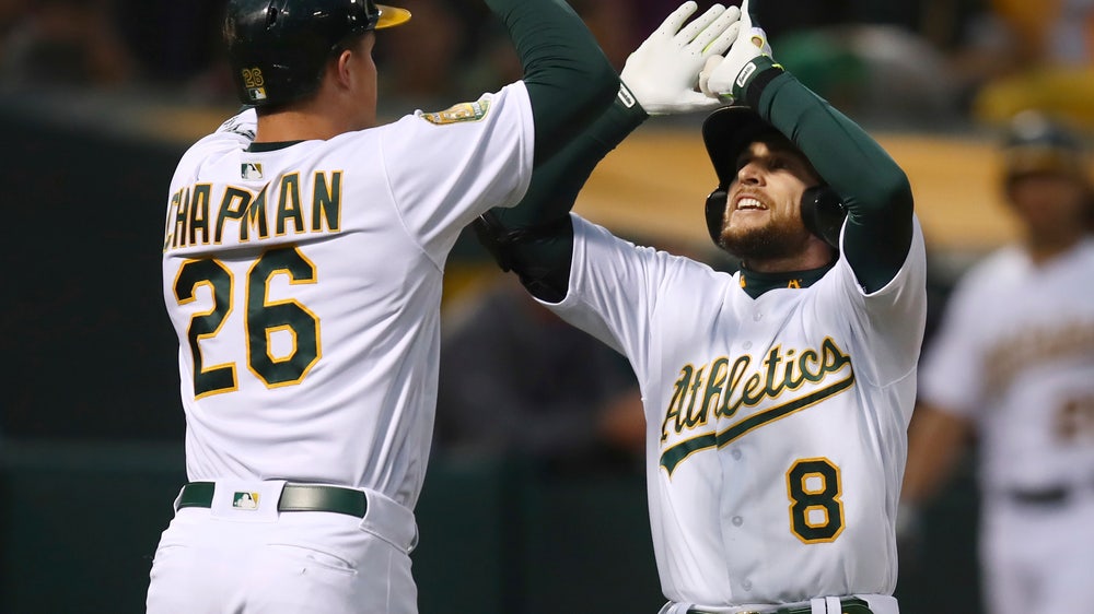 A’s edge Mariners to pull within 1 game of 1st in AL West