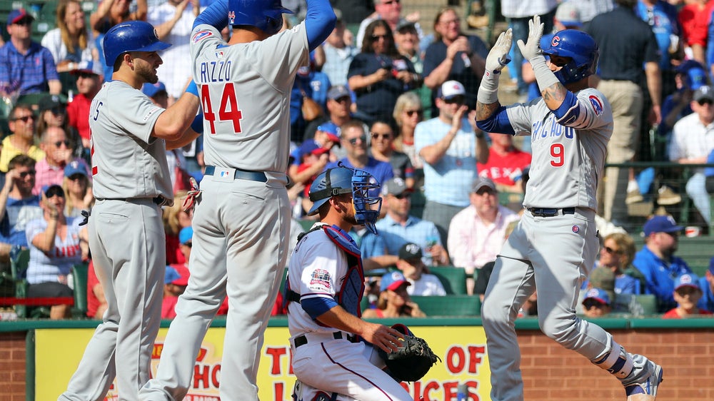 Baez hits 2 HRs as Cubs open season with 12-4 win at Rangers