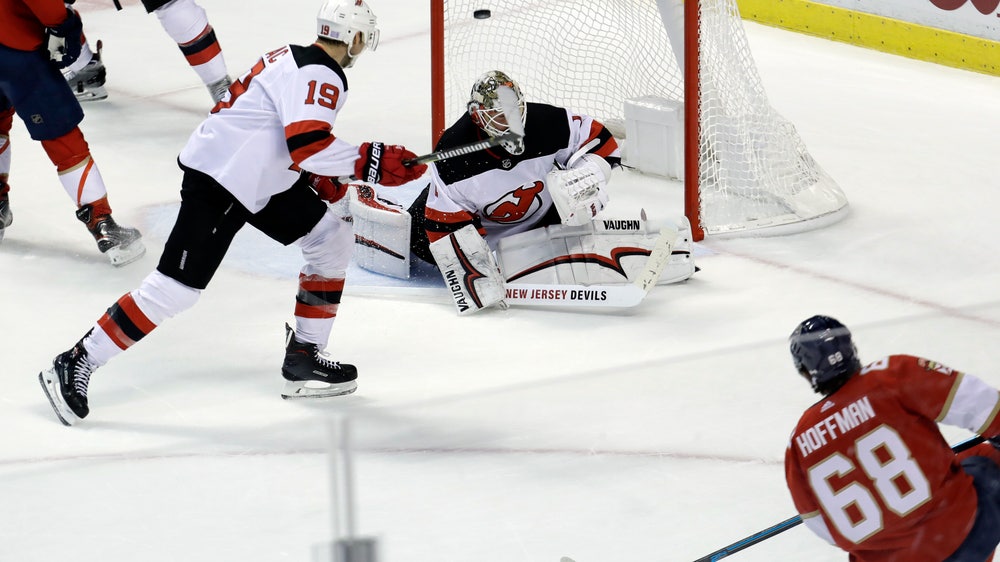 Hoffman scores in overtime, Panthers rally past Devils 4-3