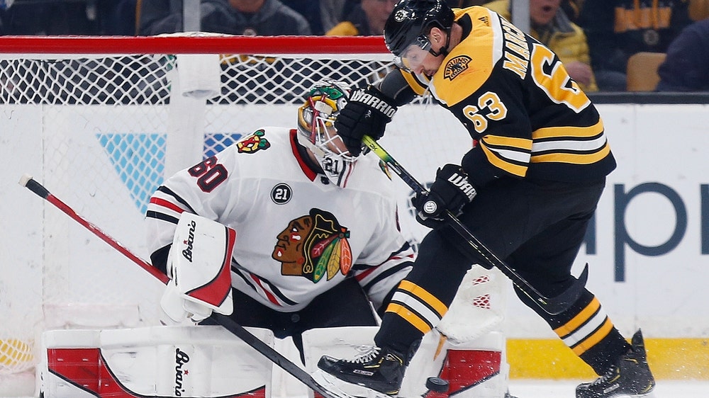 Bruins beat Chicago 6-3, snap Blackhawks’ 7-game win streak