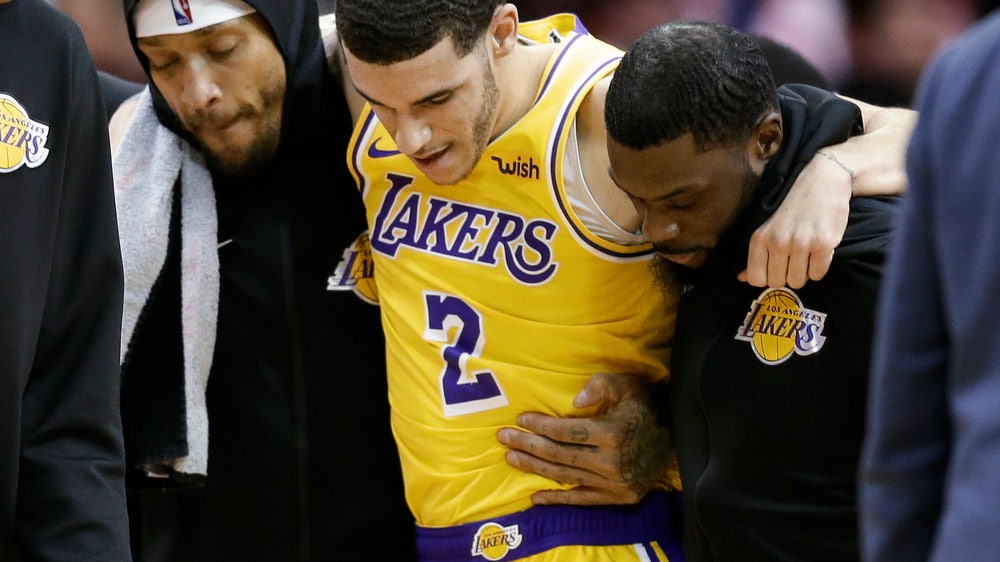 Lakers' Ball to miss 4 to 6 weeks with sprained left ankle