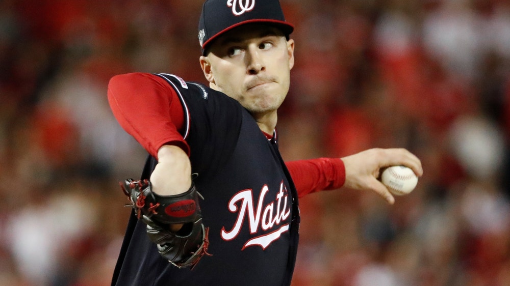 Corbin 1st with 10 Ks in 1st 4 innings of postseason game