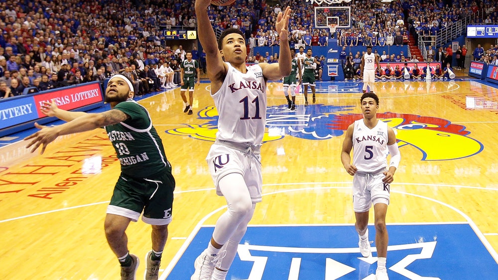 Azubuike returns, No. 2 Kansas beats Eastern Michigan 87-63