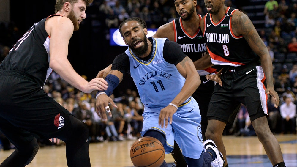 Conley’s career-high sends Grizzlies past Portland 120-111