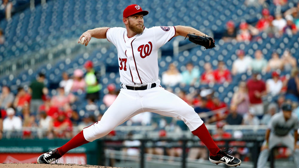 Strasburg strikes out 14 as Nationals defeat Marlins 3-1