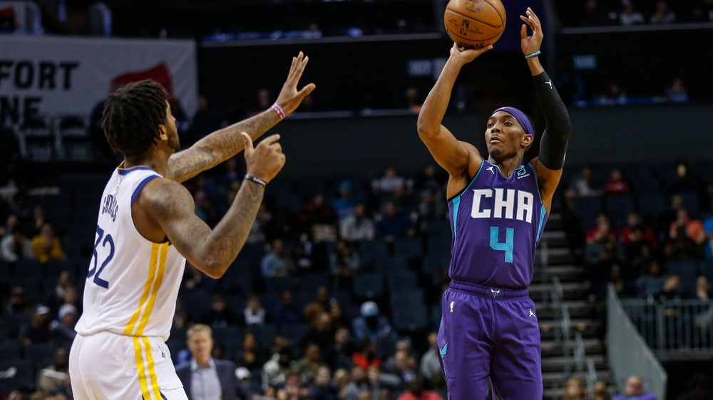 Graham hits 10 3s, Hornets spoil Russell's return 106-91