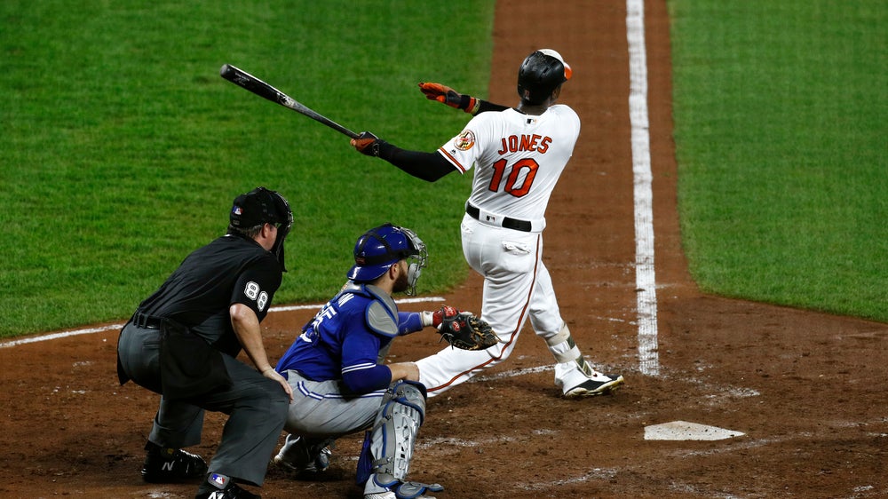 Jones’ slam helps Orioles beat Blue Jays 10-5 for sweep