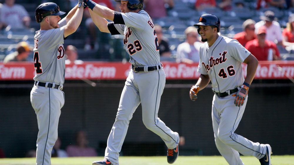 Tigers homer 3 times, Norris ends skid in win over Angels