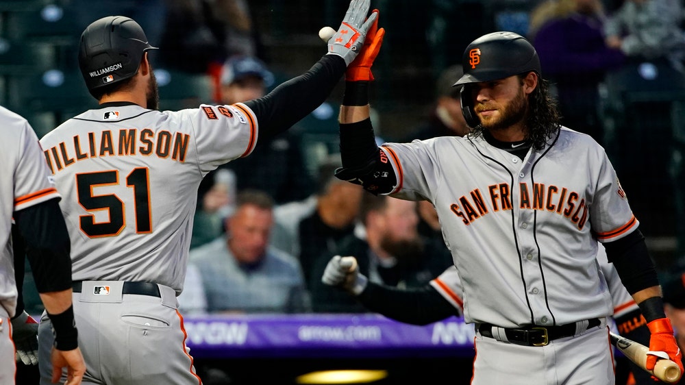 Williamson homers in return, Giants beat Rockies 14-4