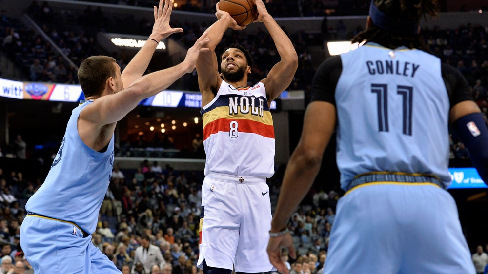 Balanced Pelicans easily top Grizzlies without injured Davis