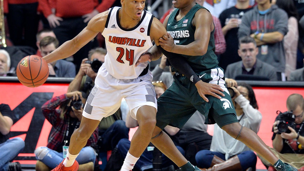 Louisville upsets No. 9 Michigan State 82-78 in overtime