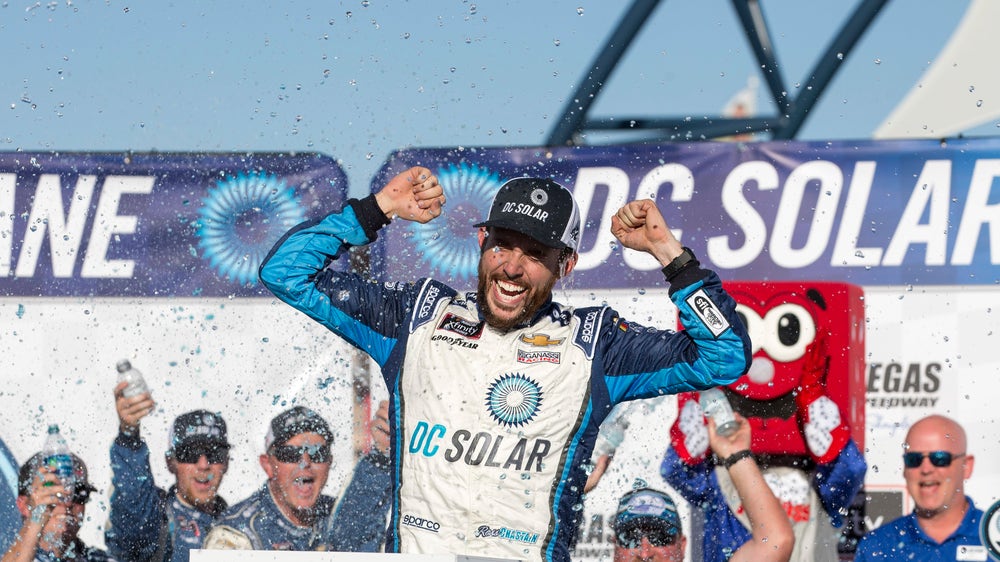 Ross Chastain earns 1st Xfinity win, holding off Allgaier