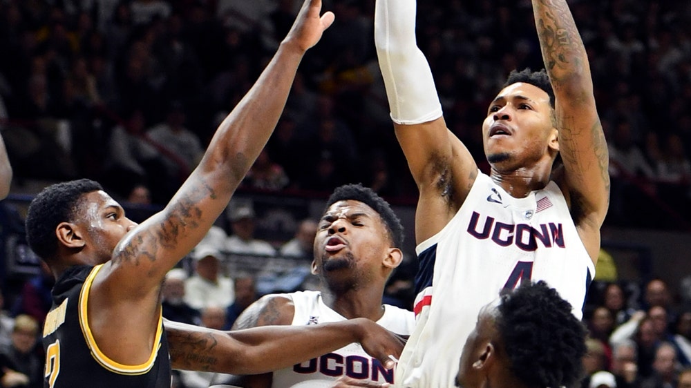 UConn backcourt leads Huskies past Wichita State, 80-60