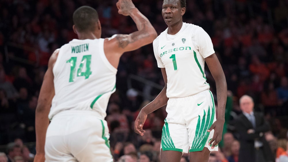 Bol leads No. 13 Oregon past No. 15 Syracuse in 2K Classic