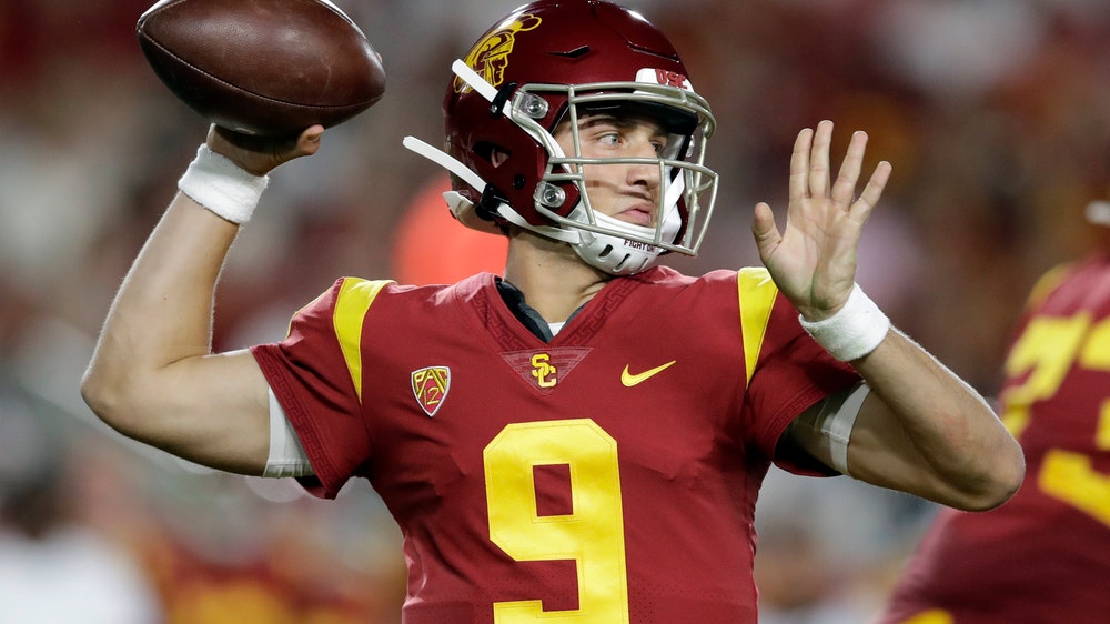 Slovis propels USC past No. 23 Stanford 45-20 in debut start