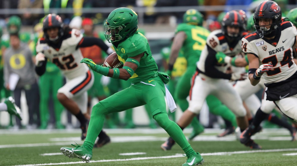 No. 14 Ducks hold off Beavers 24-10 in the 123rd Civil War