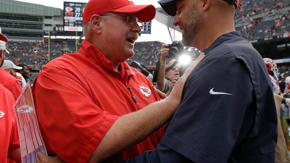 Bears coach Nagy gets best of mentor, Chiefs coach Reid
