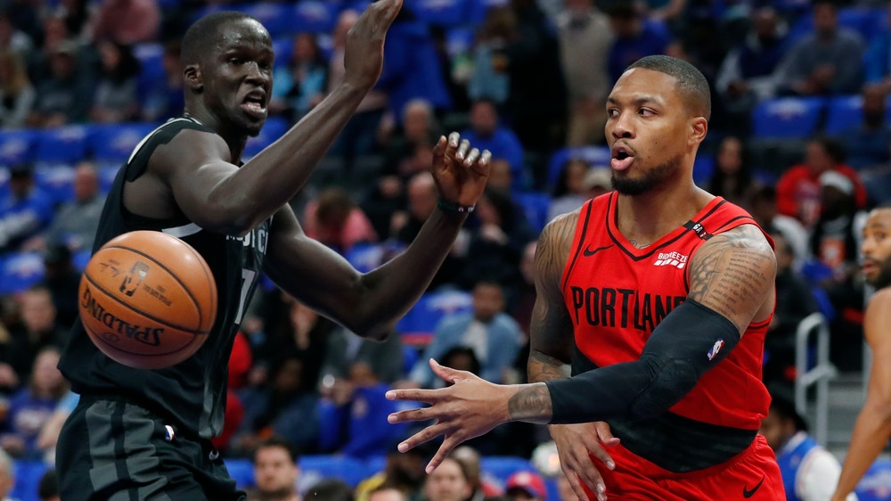 Jackson, Pistons end Blazers’ 6-game streak with 99-90 win