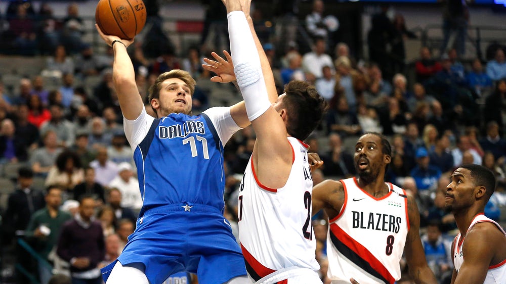Doncic’s 21 points lead Mavs past Trail Blazers 111-102
