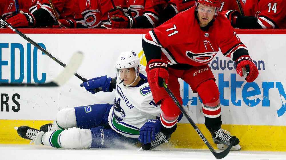 Aho’s 2-point night leads Hurricanes past Canucks 5-3