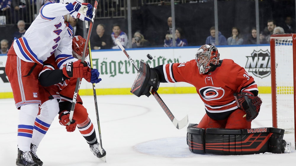 Hurricanes spoil Rangers’ Cup celebration with 3-0 victory