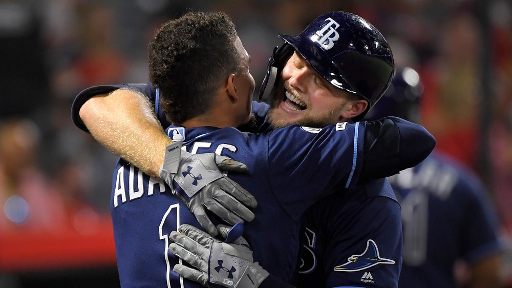Homer barrage keeps Rays in wild card spot, tops Angels 11-4