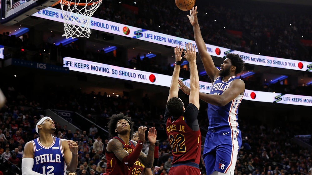 Embiid scores 27, leads 76ers past Cavaliers 98-97