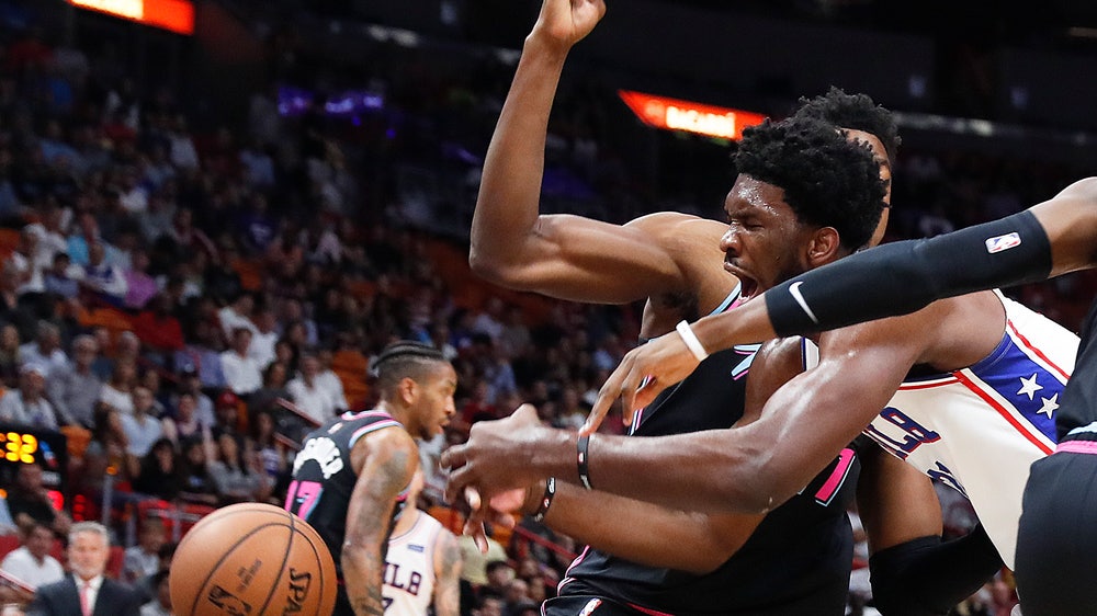 Embiid scores 35, 76ers top reeling Heat 124-114