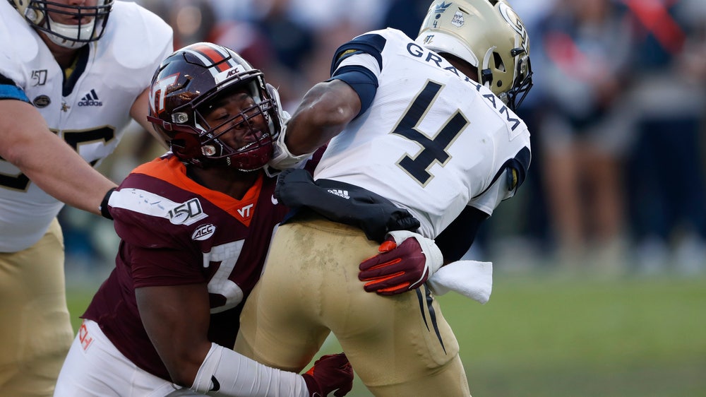 Hooker helps Hokies rout Georgia Tech 45-0