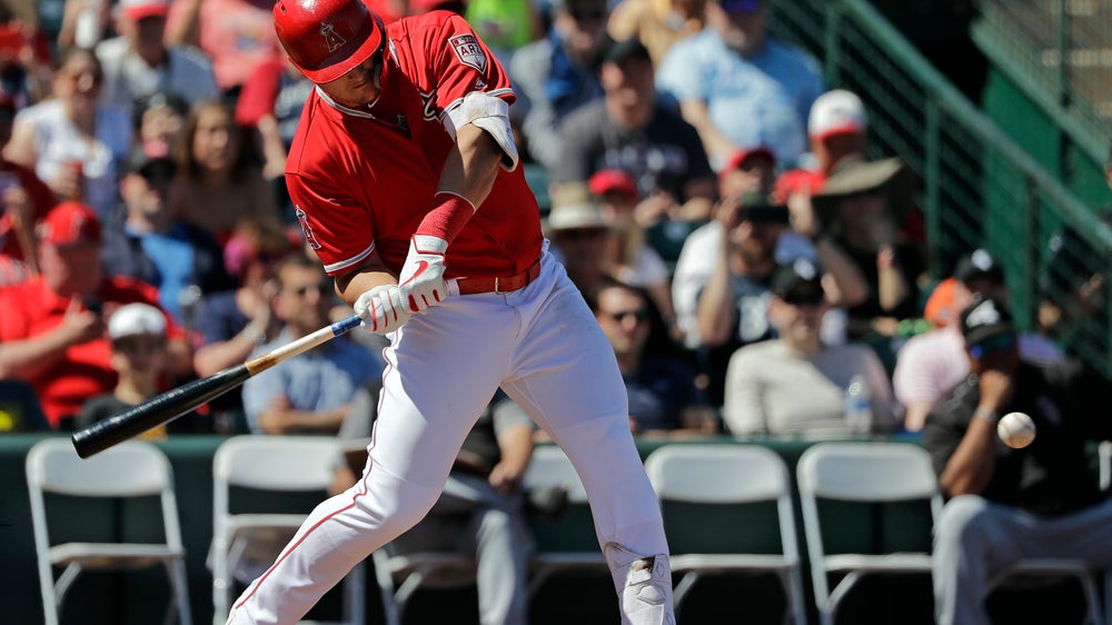 Trout hits three-run homer to wrap up his Arizona spring
