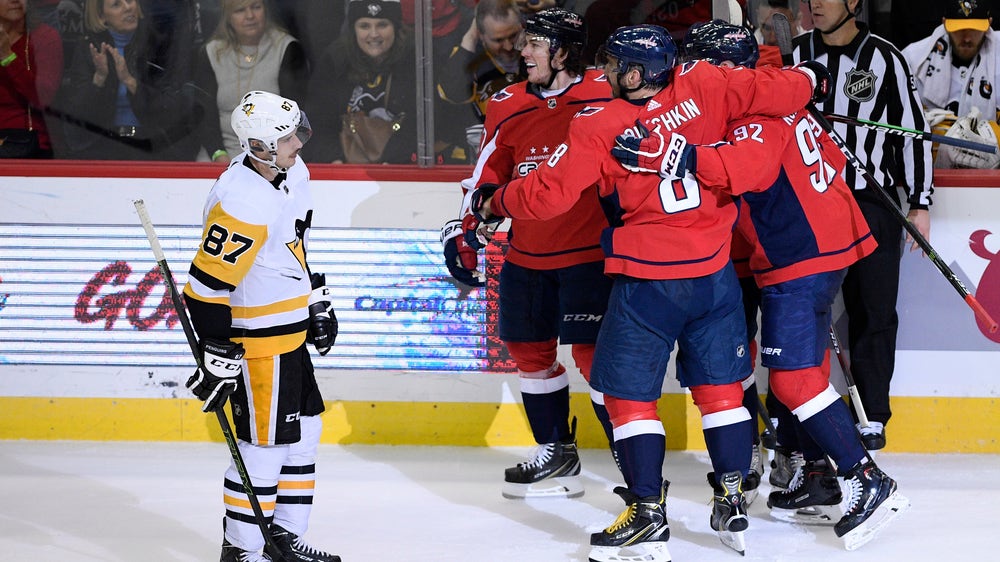 After shot to head from Malkin, Oshie lifts Caps over Pens