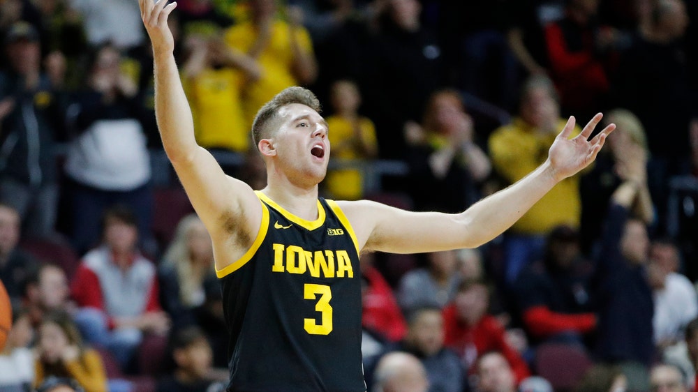 Iowa tops No. 12 Texas Tech 72-61 at Las Vegas Invitational
