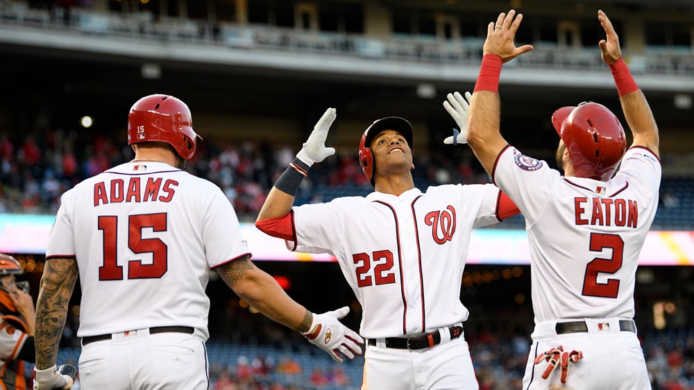 Nationals hit 4 HRs in 9-6 victory over Giants